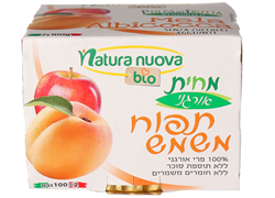 מחית תפוח משמש אורגני ללא תוספת סוכר- נטורה נובה
