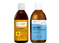 מבצע ויטמין סי 250 מ`ל/ מגנזיום ליפוזומלי - אקוסאפ