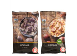 מבצע חטיף צ`יפס מתפו`א אדום/כחול אורגני 100 גרם- השדה