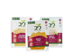 מבצע פרוסות צ`דר/ צהובה/ מוצרלה טבעונית - ליב