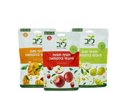 מבצע חטיף פירות מיובש בהקפאה 20 גרם - ליב