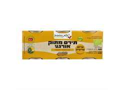 שימורי גרעיני תירס מתוק אורגני 3*160גרם - ניצת הדובדבן