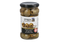 זיתים ירוקים ללא גלעינים אורגניים 140 גרם בצנצנת- השדה