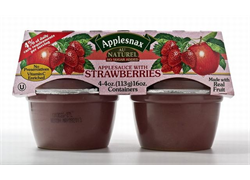 רסק תפוחים תות ללא תוספת סוכר 4 יחידות