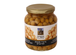 גרגרי חומוס אורגני בצנצנת - השדה