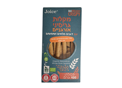 מקלות גריסיני אורגניים עם דגנים מלאים ושומשום 100 גרם - ג'וייס