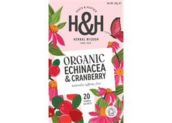 תה אכינצאה וחמוציות אורגני 20 שקיקים - הית' אנד הית'ר