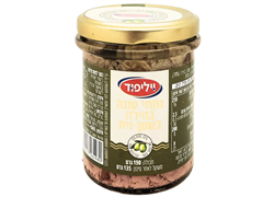 נתחי טונה בהירה בשמן זית בצנצנת - ויליפוד