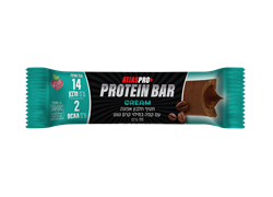 חטיף חלבון אפונה עם קפה במילוי קרם נוגט 55 גרם - אטיאס פרו