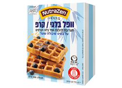 תערובת להכנת וופל בלגי / קרפ על בסיס שיבולת ללא גלוטן - נוטרה זן