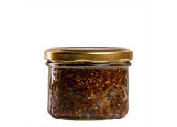 זרעי חרדל שחור מותסס בצנצנת 130 גר מסונן - פעמוני