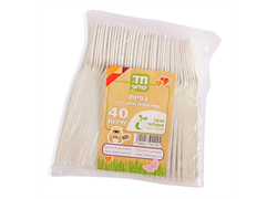 כפית 40 יח` מעמילן תירס - חד קולוגי