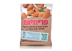 חטיף בוטנים פרימיום במילוי קרם שקדים - שקוף שזה טבעי