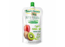 סמוט'י קיווי ותפוח אורגני ללא תוספת סוכר- נטורה נובה 100 גרם