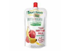סמוט`י תפוח תות בננה אורגני ללא תוספת סוכר- נטורה נובה 100 גרם