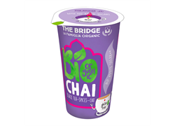 משקה צ'אי אורגני בכוס ללא גלוטן ללא תוספת סוכר 220 מל` - דה ברידג`
