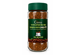 קפה נמס מגורען ללא קפאין אורגני מיובש בהקפאה 100 גרם- ארת' רוסט קופי