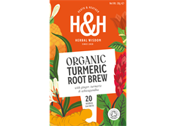 תה שורשים כורכום ג'ינג'ר וגלנגל אורגני 20 שקיקים - הית' אנד הית'ר