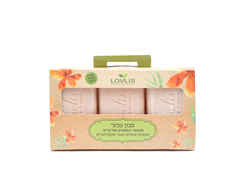 מארז 3 סבון מוצק טבעי מועשר בשמנים אורגניים - לאבליס