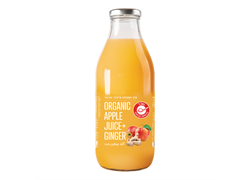 מיץ תפוחים וג'ינג'ר אורגני 75 מל