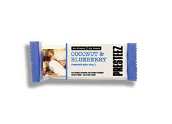 חטיף חלבון קוקוס ואוכמניות 50 גרם - פרסטיז