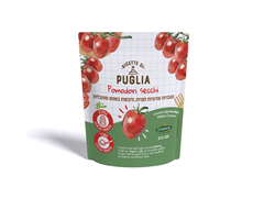 עגבניות אורגניות חצויות, מיובשות בשמש ומתובלות -ריקוטה די פוליה