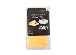 פרוסות בטעם גבינה צהובה בטעם מעושן טבעוני - ויולייף