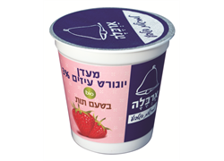 יוגורט עיזים 3% בטעם תות בגביע - ארבלה