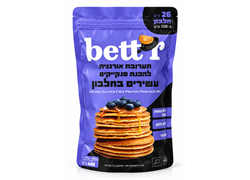 תערובת אורגנית להכנת פנקייקים עשירים בחלבון לל`ג- בטר