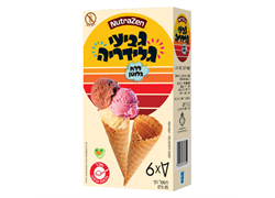 גביעי גלידריה ללא גלוטן 6 יח' - נוטרה זן